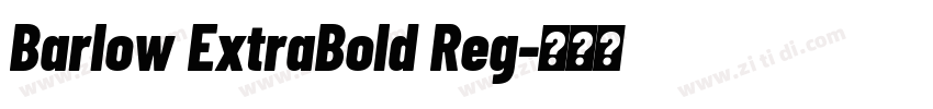 Barlow ExtraBold Reg字体转换